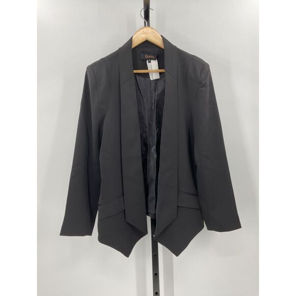 Quince Jackets & Blazers - Quince Women's Stretch Crepe Open Blazer Suit Jacket Black S